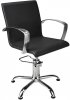 FOTEL PARTNER 01 P-7/STOPKI CZARNE (48H)
